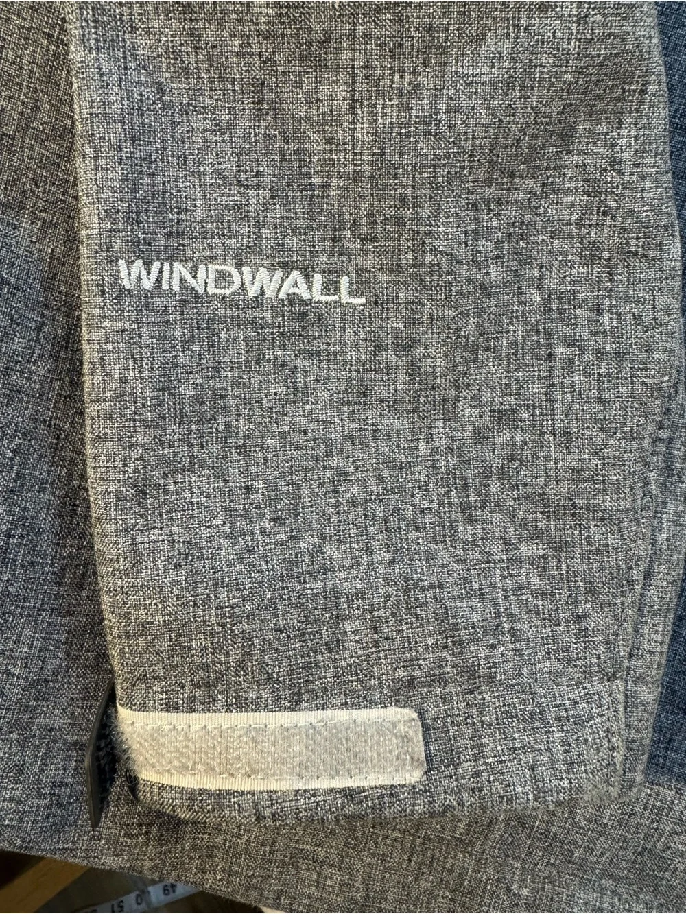 Men's North Face  Windwall Fleece Lined Gray Zip‑Front Casual Jacket